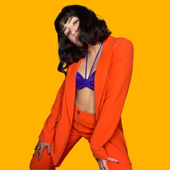 Zara Tops - Royal blue/purple bandeau crop top. 💜